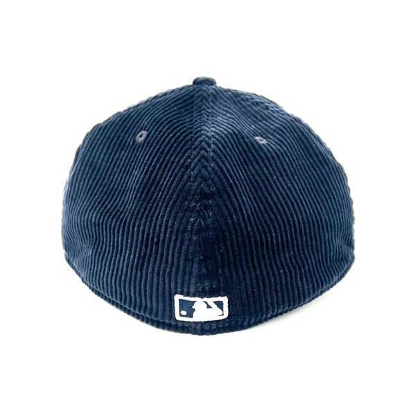 New Era Navy Boston Red Sox Throwback Corduroy 59FIFTY Fitted Hat Size 8 - Picture 4 of 11